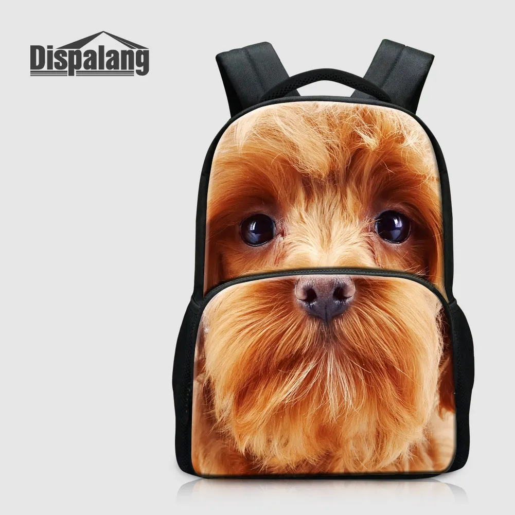 

Dispalang Women's Travel Laptop Backpack For 14'' Notebook Animal Dog Print School Bags Teens Bookbags College Custom Schoolbag