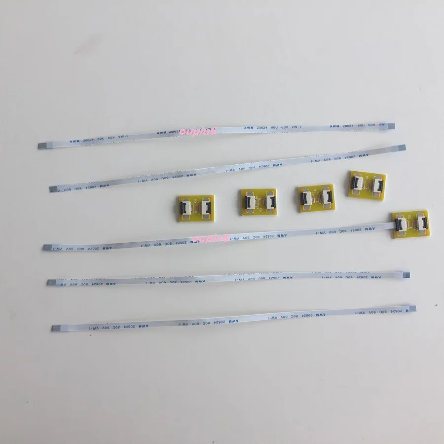 5 x FFC FPC 6pin to 6pin 0.5mm Pitch Ribbon Cable ZIF HDD 2019 +Adaptor connector 200MM