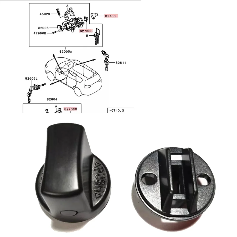 

JEAZEA Ignition Key Knob Start Switch Base For Mitsubishi Lancer 2008-2017 For Mitsubishi Outlander 2007-2013 4408A167 4408A031