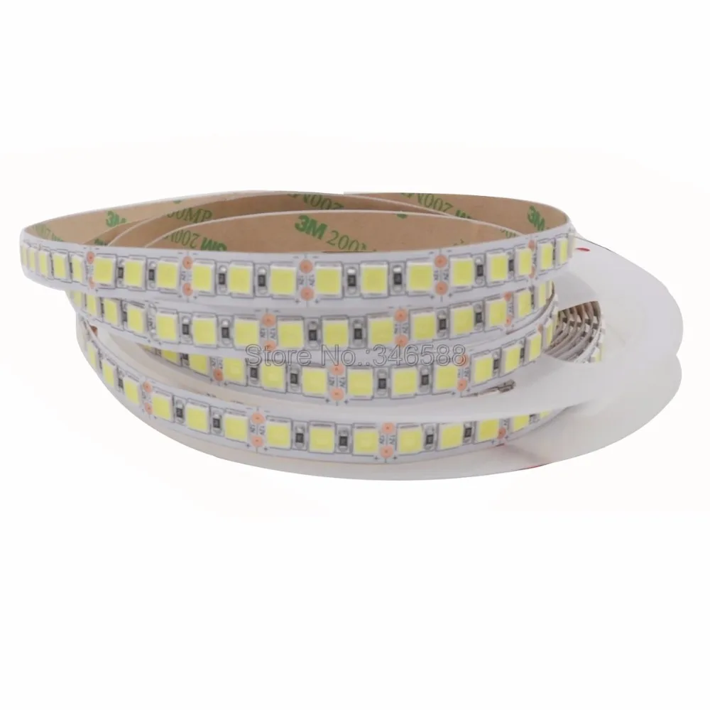 12V 24V DC 5m 5054 LED Strip Light 120LEDs/m 600 SMD IP20 IP65 IP67 Waterproof Flexible High Brightness LED Stripe Ribbon Tape