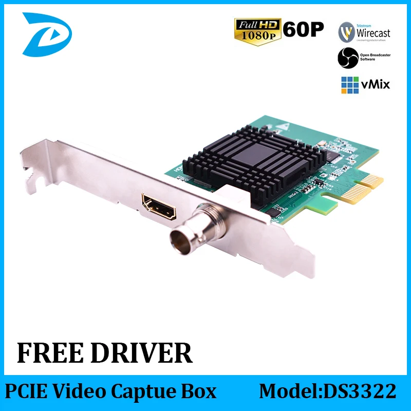 

Full HD 1080P HDMI SDI Capture Card PCIe Game Capture PCI-E HD Video Audio Grabber HDMI /SDI To PCI PCIe For Windows, Linux