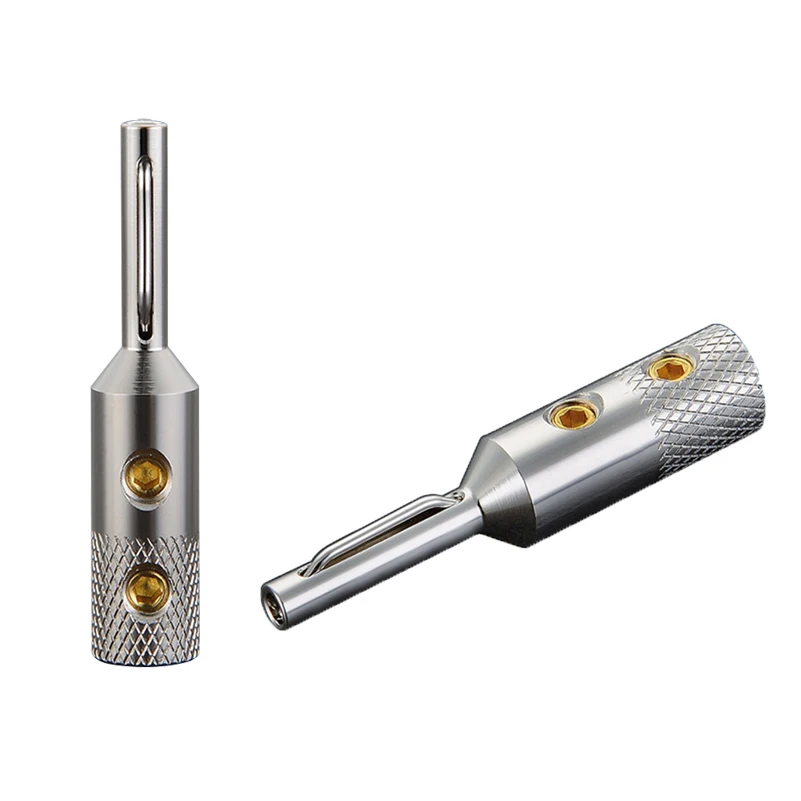 Viborg Hifi Audio Banana Plug Zuiver Koper Zilver/Goud/Rhodium Plated Beschikbaar VB401 Jack Terminal voor 5mm luidsprekerkabel