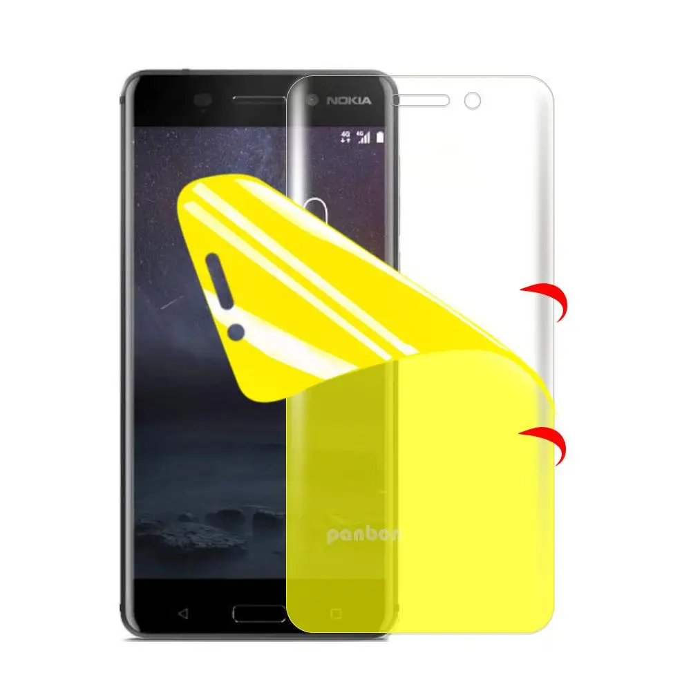 7D Full Hydrogel Protective Film for Nokia 9 8 Siriocco 8.1 3.1 5.1 Plus X5 6 6.1 Plus X6 7 Plus 7.1 X7 Screen Protector Film