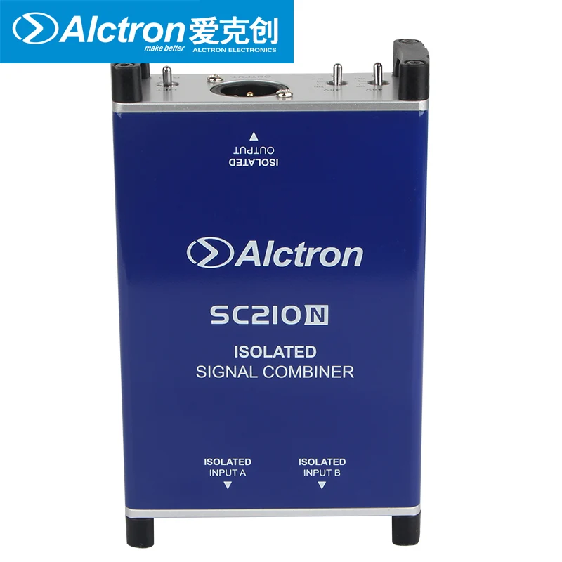 Alctron SC210N Professional DI box microphone combiner combine two microphone balanced signals   into one balanced microphone