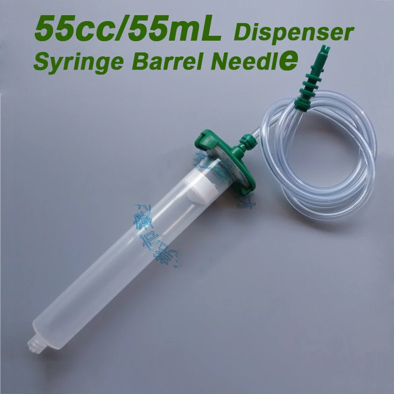 1Pc 55cc 55ML Helix Luer Lock Tip Dispenser Syringe Barrel Needle Tip Syringe Barrel Valve Robot Adapter