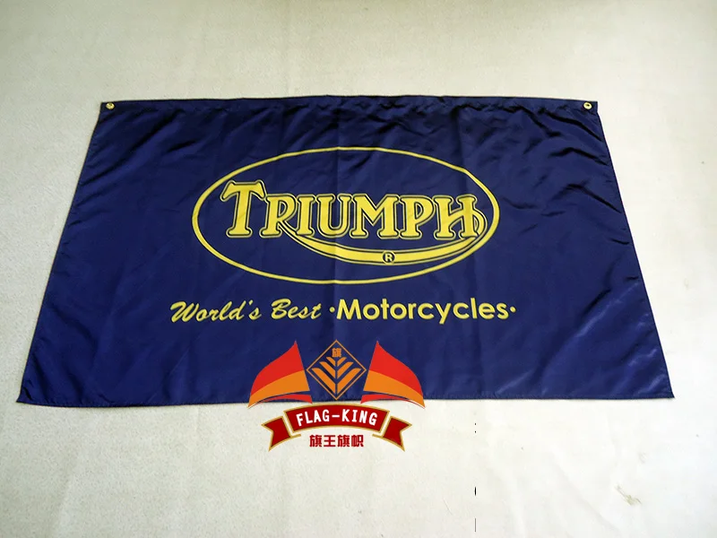 

Triumph Motorcycles Flag 3x 5ft Polyester,90X150 CM,flag king,green Triumph banner