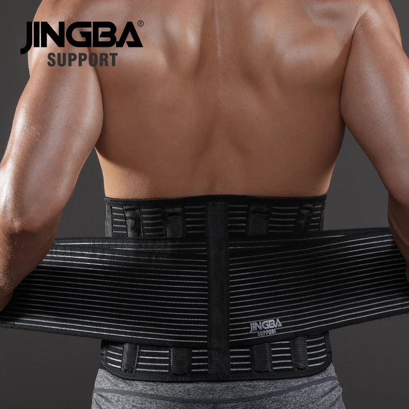 JINGBA SUPPORT Professional Adjustable Breathable Sports Pressurized Back Waist Support fitness belt Neoprene Weight Loss