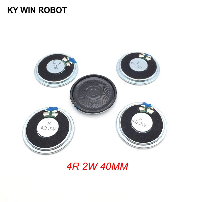 5pcs/lot New Ultra-thin Mini speaker 4 ohms 2 watt 2W 4R speaker Diameter 40MM 4CM thickness 5MM