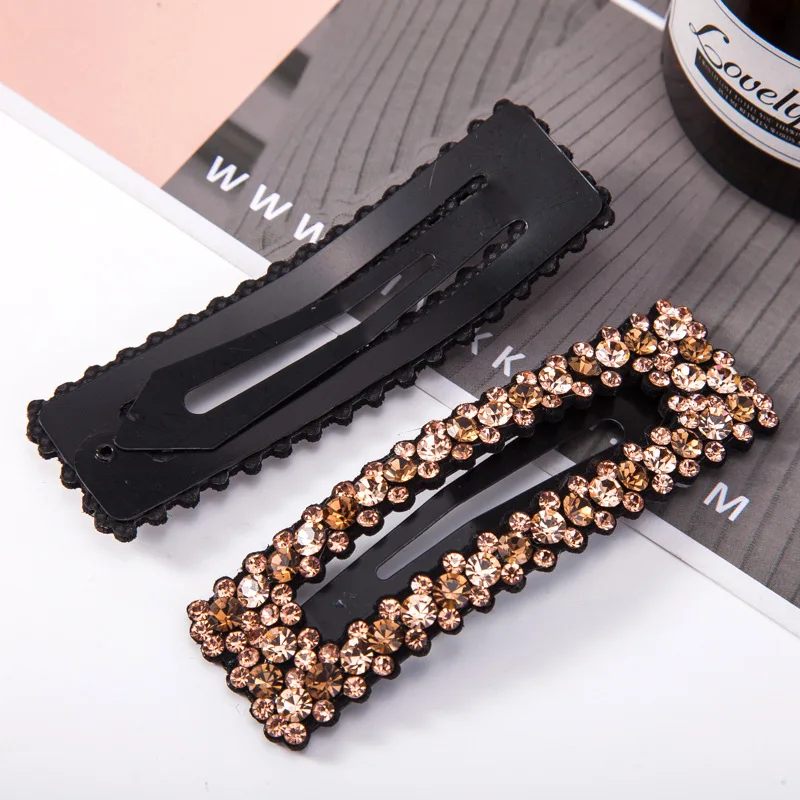 New Elegant Pearls Rhinestone Shining Barrettes Hair Clips Headwear  Hairpins Women girls Beautiful Headbands Hair Accessories