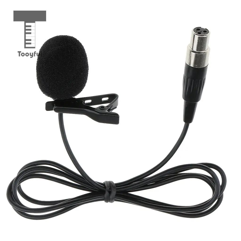 3.5mm Straight / Right Angle, XLR 3Pin,XLR 4Pin Hands Free Clip on Mini Lavalier Lapel Vacuum Tube Microphone Megaphones