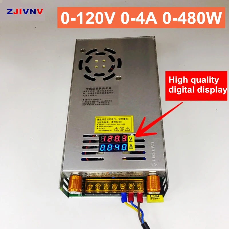 480W output 0-5V 12V 24V 36V 48V 60v 80V 120v 160V 220v Adjustable DC voltage stabilization Digital switching power supply image 3