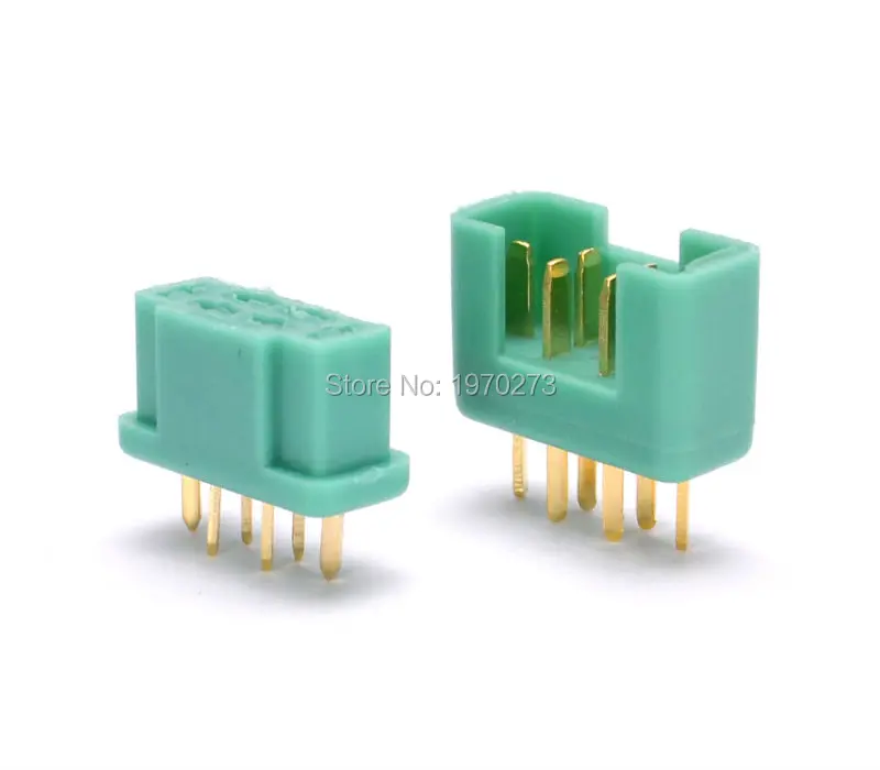 5 Pairs / 10 Pairs MPX Connector plug 24K Goldplated 6pin 40Amp RC aeromodelling field Accessories