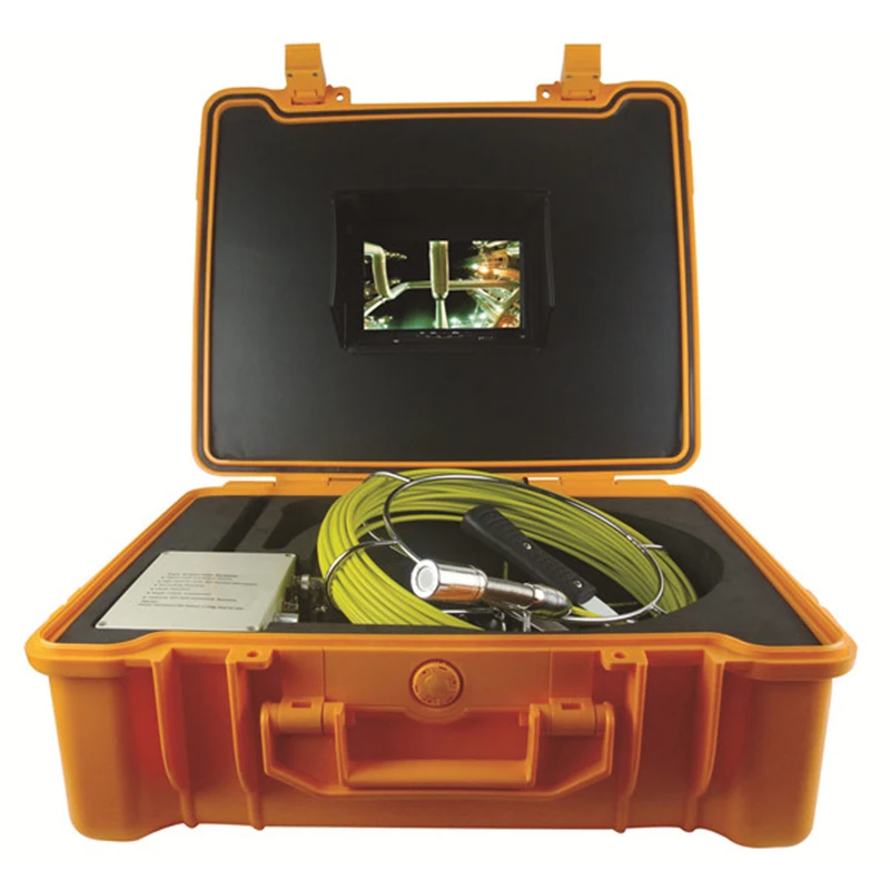 

20M Fiber Tube Video Camera Recorder PIPE and Wall Inspection System 7 Inch LCD Monitor