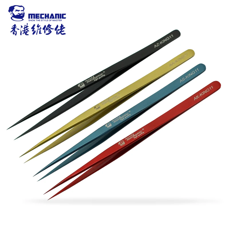 MECHANIC industrial grade SMD Tweezer High toughness Durable Tweezer For Phone Computer Camera Repair