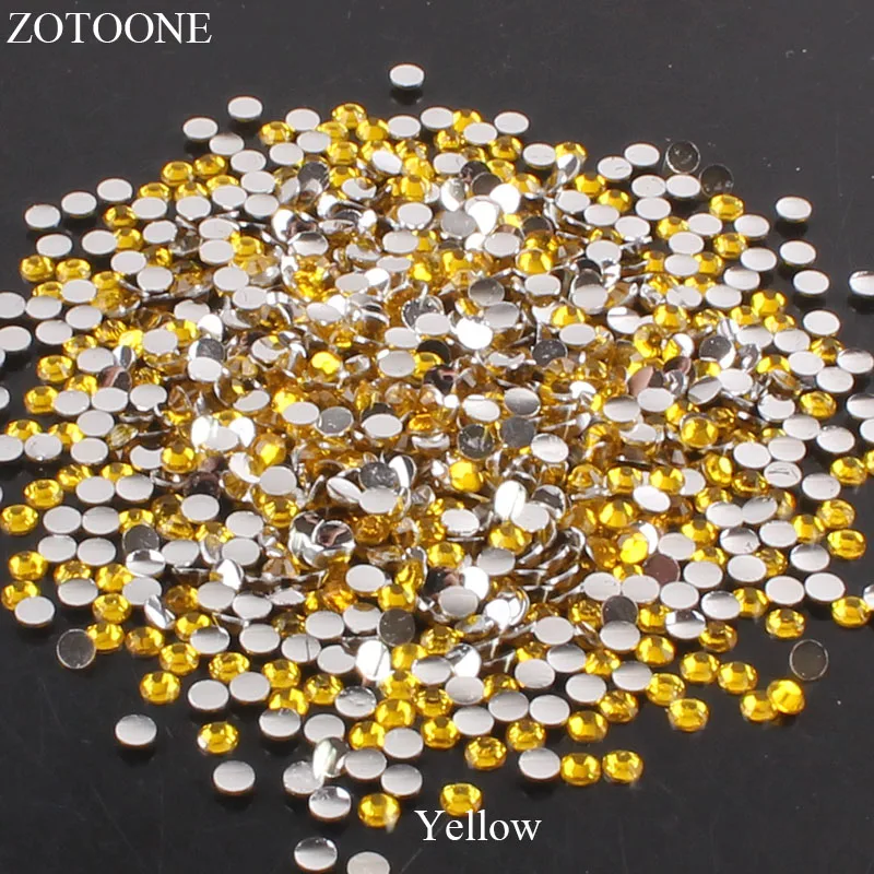 ZOTOONE Resin FlatBack Non Hotfix Rhinestone For Clothes Glue On Nails Art Decoration AB Crystals Strass Applique Scrapbooking