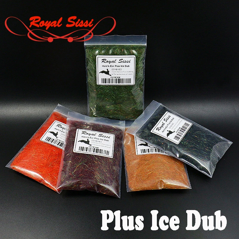 Royal Sissi 8 opcjonalnych kolorów Hare's Ear dub Plus ice Dubbing buggy Czech nymph dub materiały do wiązania much spiky& sparkle scud dub