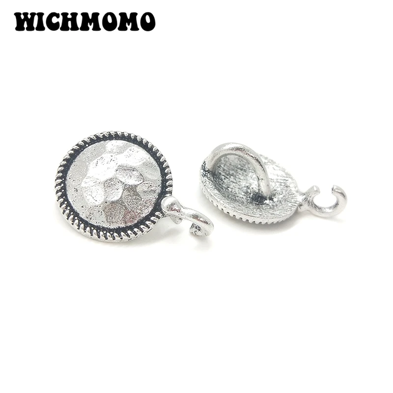 2021 New 26mm 5pieces/bag Zinc Alloy Round Diamonds Connectors Clothes Decorative Charms DIY Earring Hair Jewelry Accessories