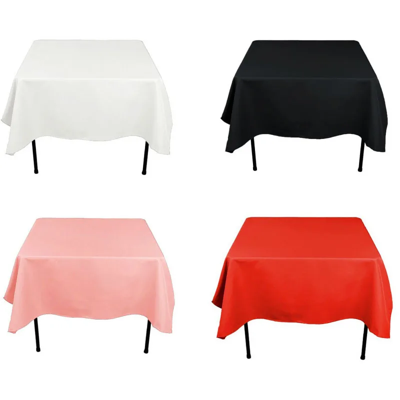 

10PCS/Lot Rectangular Polyester Cloth Fabric Linen Tablecloth - Wedding Reception Restaurant Banquet Party