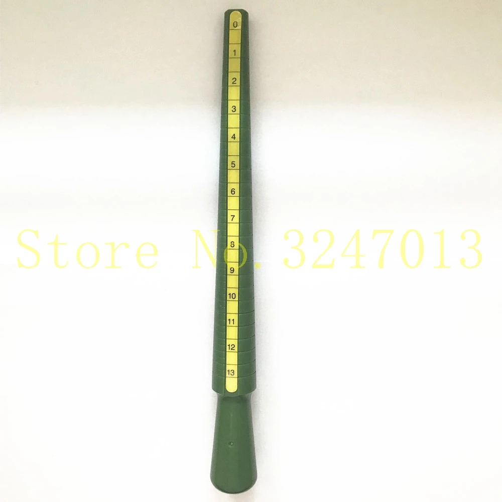 1 SET UNS größe Grün ring dorn mit ring sizer gauge