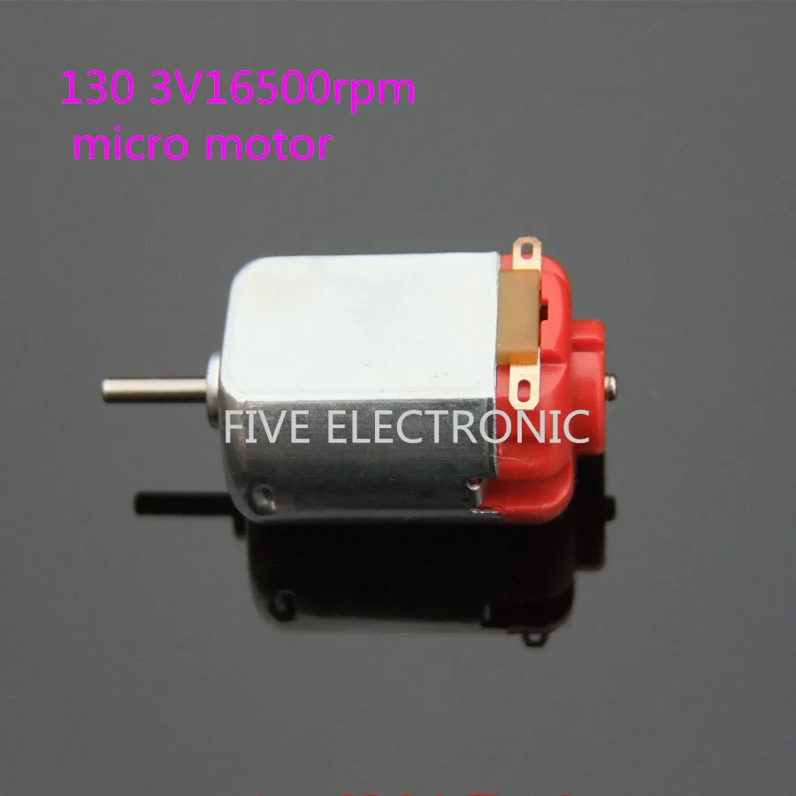 5pcs/lot 130 strong magnetic high speed motor 3V 16500rpm,DIY toys 3-6V micro motor