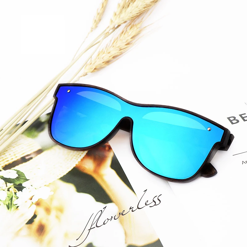 New Design Bamboo Wood Sunglasses For Men/Women,Polarized Sun Glass High Quality UV400 One Lens