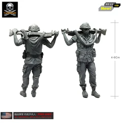 1/35 Figure Kits  Us Marine Corps 1:35 Resin Soldier  Machine Gunner Self-assembled UU-11