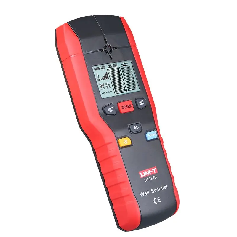 UNI-T UT387B Handheld Wall Scanners Ferrous Meters Non-ferrous Metal Detectors Copper Wood Metal Detector LED Light Indication