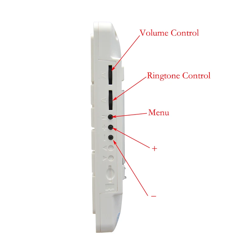 Vigtech Monitor da interno a colori da 7 pollici con adattatore di alimentazione videocitofono dispositivo interno citofono per porte di casa