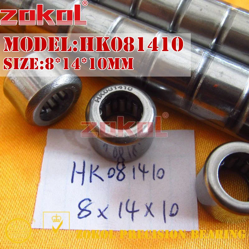 

Игольчатые роликовые подшипники 8*14*10 мм, 8*14*12 мм, ZOKOL 10 шт./лот HK081410 HK081412