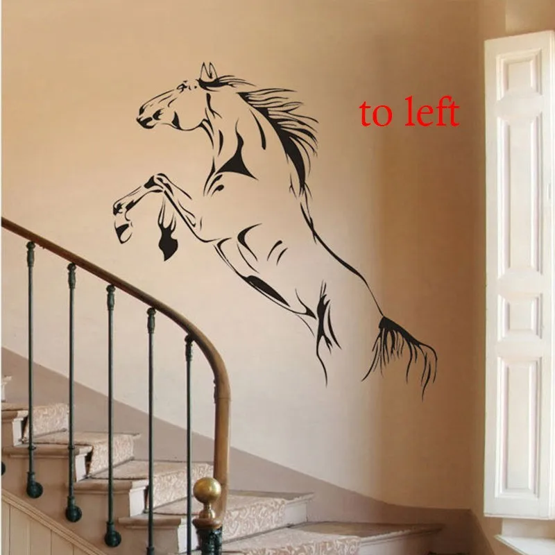 Jumping Horse Wall Art Stickers Vinyl Decal Stylish Home Graphics Lounge Bedroom 40X90CM
