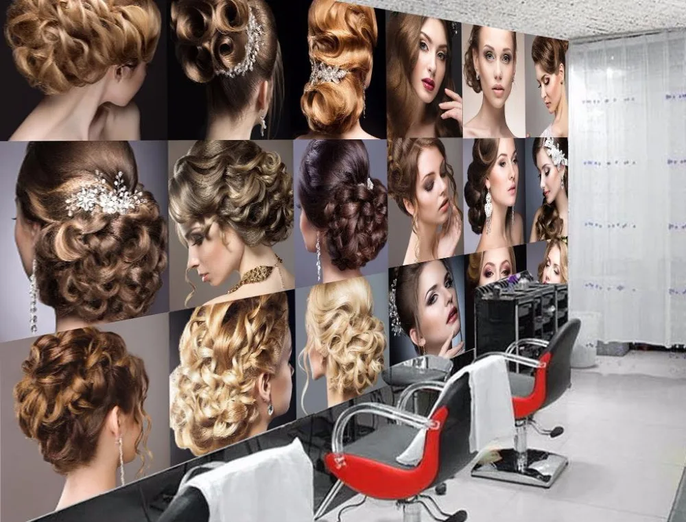 

Custom wallpaper 3d stereoscopic HD Personalized fashion Beauty salons shop mural wallpaper