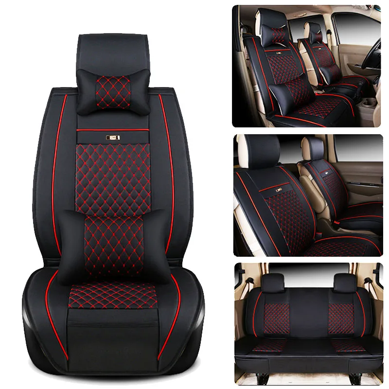 Deluxe PU Leather Car Seat Coves Kit  Front+Middle+Rear 7 Car Seat Covers for MPV HONDA Elysion / GL8 etc