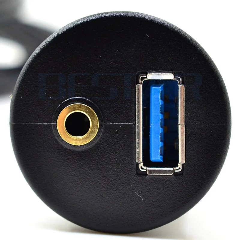 USB RCA do montażu podtynkowego USB i 3 RCA do USB3.0 i 3.5mm żeński przedłużacz AUX kabel, USB 3.0 RCA w jednej płaszczyźnie, Dash, Panel do montażu