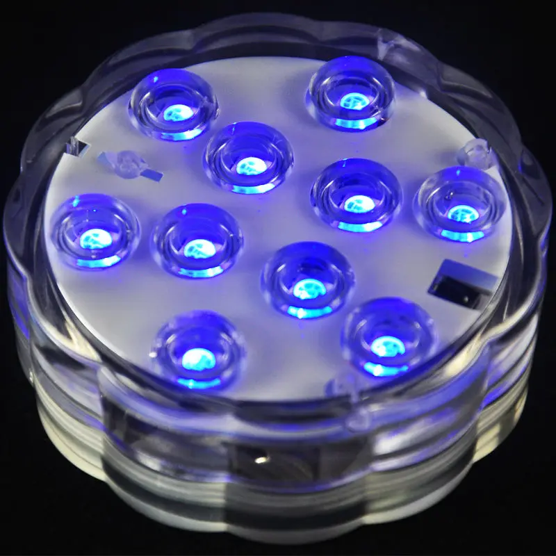 

50pcs* 3pcs AAA Battery Operated Remote Controlled waterprood RGB LED Light base,Submersible LED Floral Light Floralyte