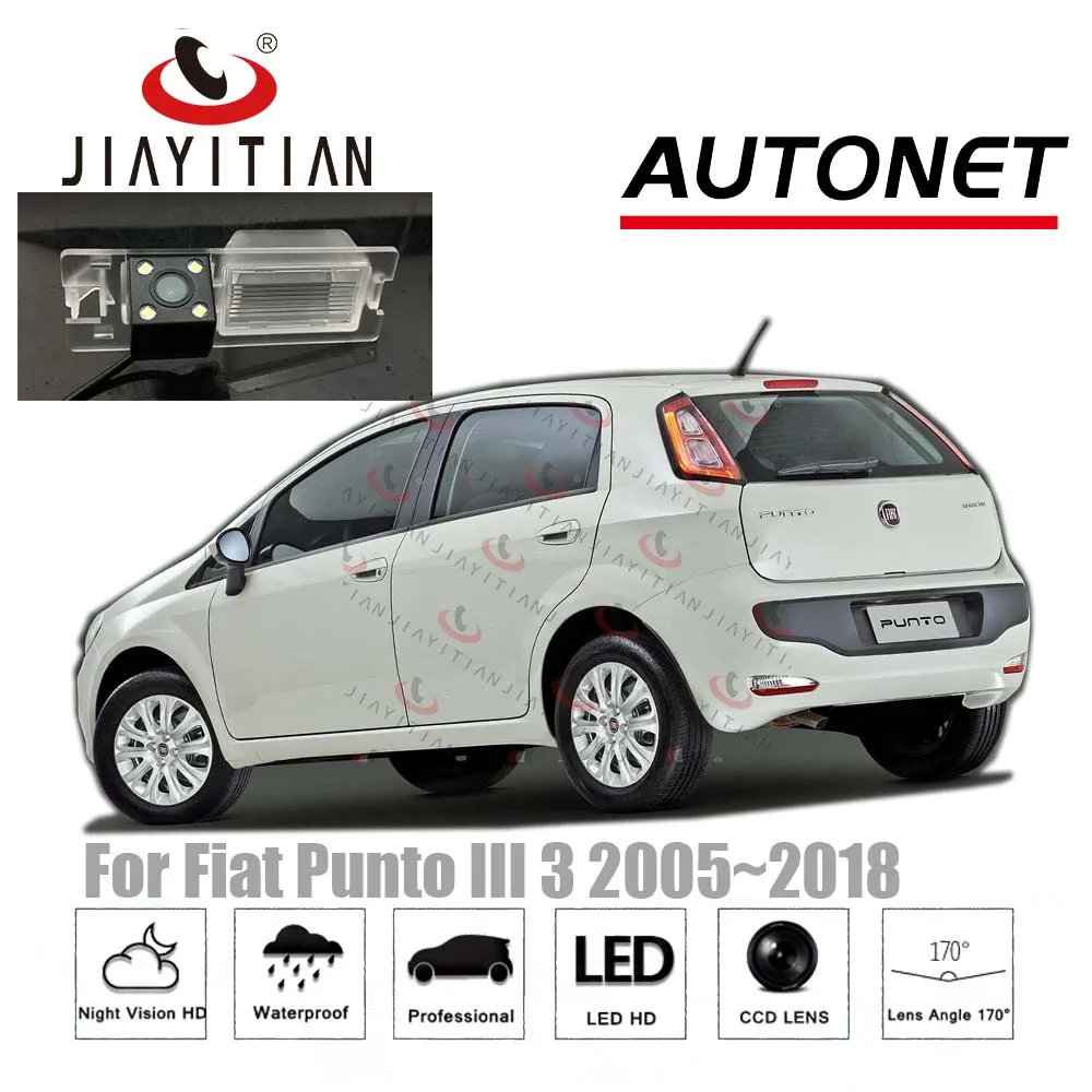 JiaYiTian tylna kamera samochodowa do Fiat Grande Punto 188 Punto EVO 2005 ~ 2018 kamera cofania kamera cofania kamera na tablicę rejestracyjną CCD CAM
