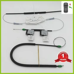 For VW Beetle 1999 2000 2001 2002 2003 2004 2005 2006 2007 2008 2009 2010 Electric Window Regulator Repair Kit Front Right Side