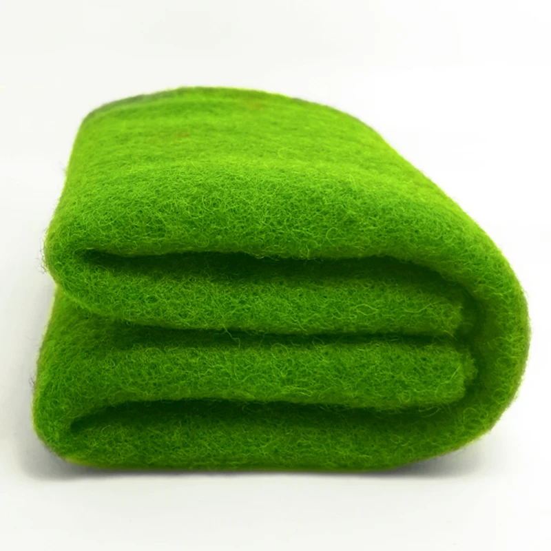 wool Batt /semi-felting wool for needle felt, felting needle ,Spinning fiber, Photo props Green