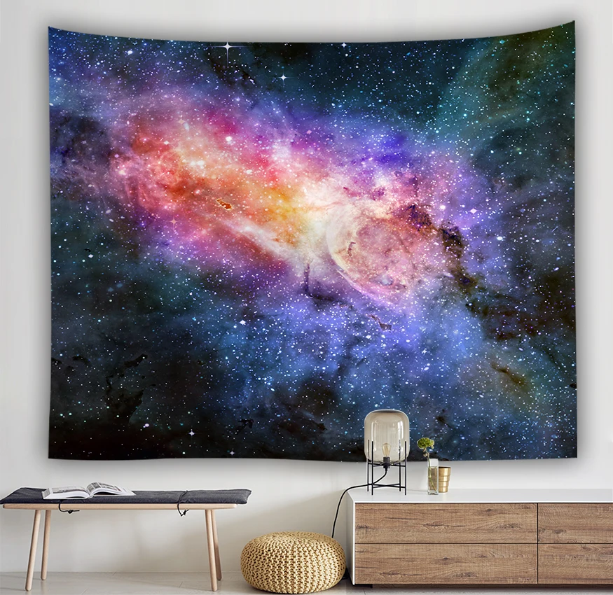 Tapestry Wall Hanging home decor curtains spread covers cloth blanket art tapestry Beach Towel Picnic Mat Star cloud galaxy