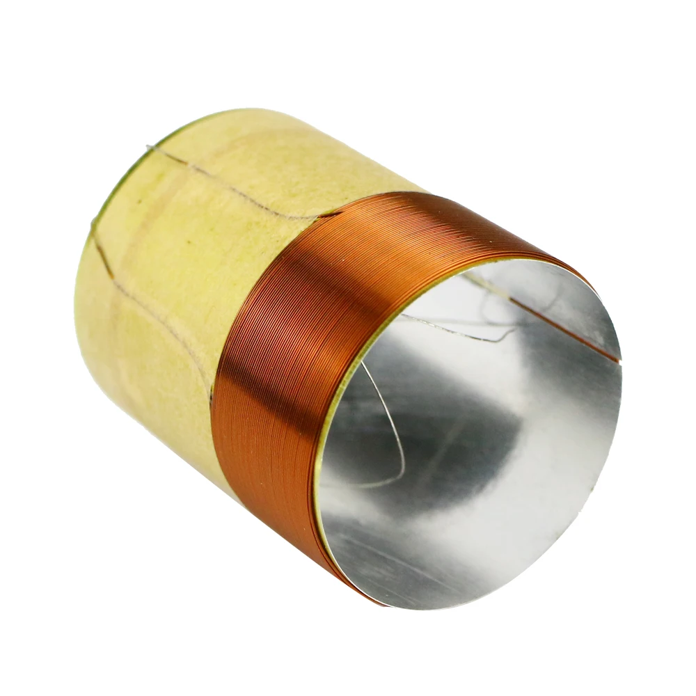 GHXAMP 25.5 millimetri Contrabbasso Bobina 8ohm Woofer Altoparlanti Parti di Riparazione 25 Nucleo In Alluminio Bianco 2 Strato di Filo di Rame 2 PCS