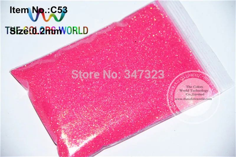 

wholesale 0.2mm 008 size Shinning Neon Rainbown Pink Color Glitter Powder