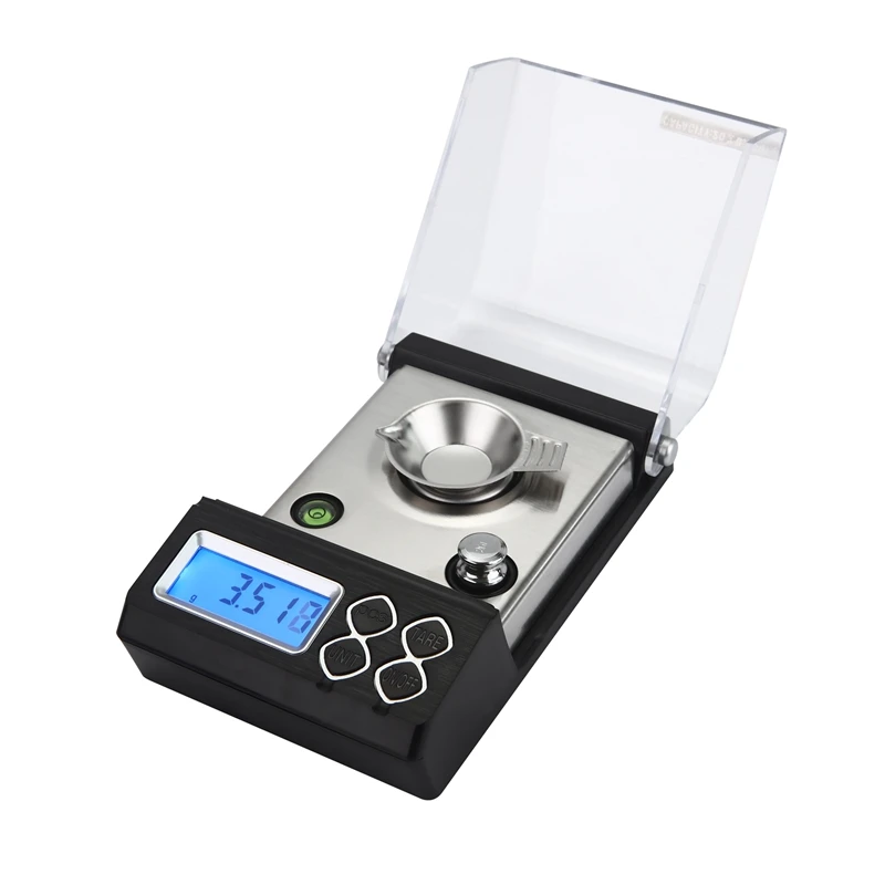 50g/0.001g Precision Digital Milligram Scale 20g 0.001 Horizontal Electronic Balance Powder Scales Gold Jewelry Carat Lab Scale