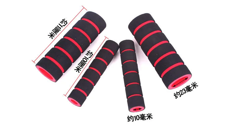 Universal Grips Comfort Sponge Foam Motorcycle Scooter Bicycle 4pcs/set 2 Grip Cover + 2 Levers Cover