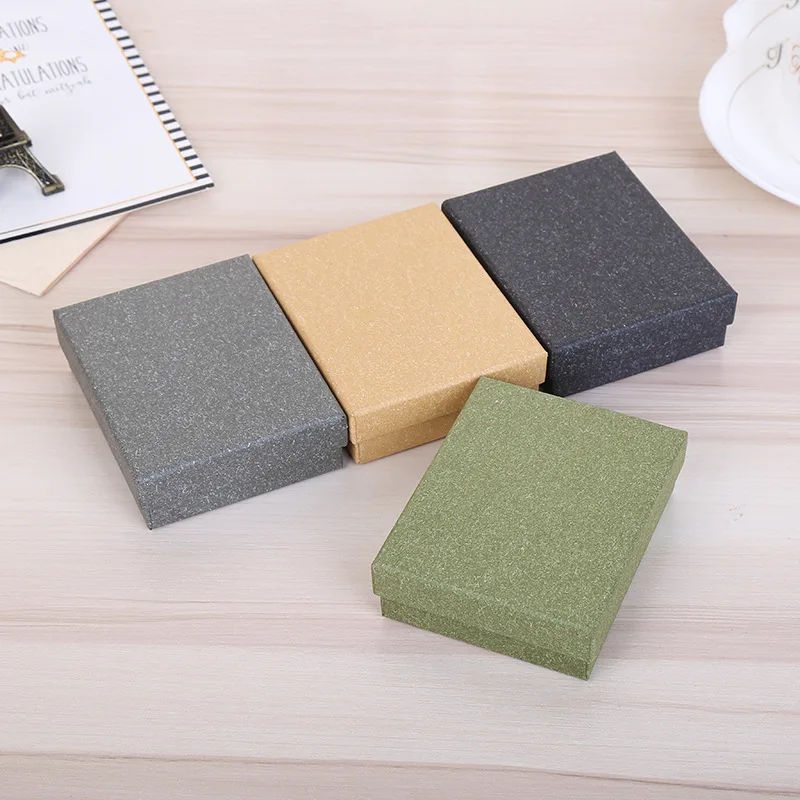 

12Pcs Paper Jewelry Accessories Packaging Boxes For Earrings Necklace Ring Jewelry Set Gift Storage Case Small Business