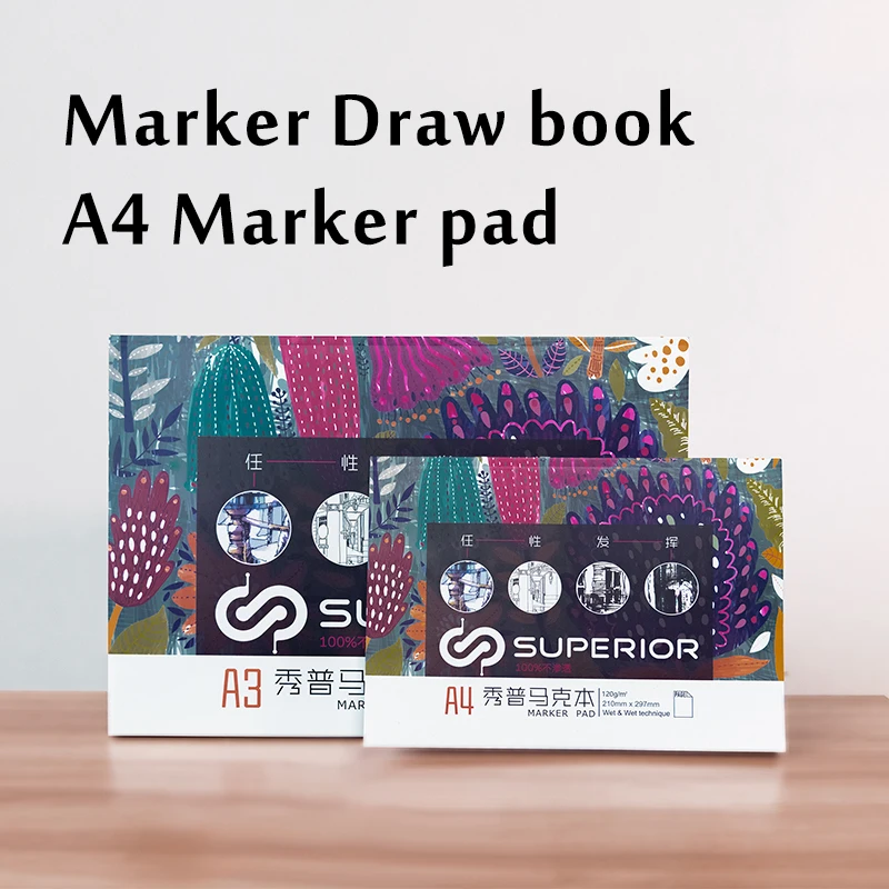 A4 Marker Pad 25 Sheets Marker Sketch Book Paper For Drawing Painting Student Coloring Design Stationery