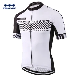 KEMALOCE Cycling Jersey 2022 Road Men Quick Dry Bicycle China Summer Anti-Uv MTB Dry Racing White Fit Blank XS-5XL Bike T Shirt