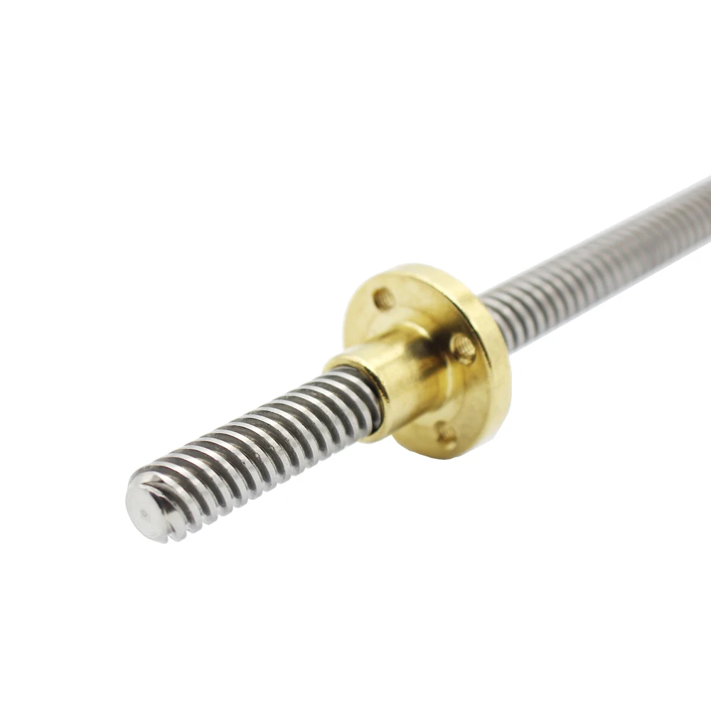 

3D Printer THSL-300-8D Lead Screw Dia 8MM Thread 8mm Length 300mm trapezoidal spindle screw with copper nut Lead Screw