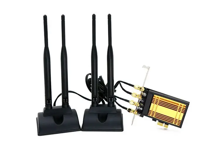 

0desktop 867mbps 4pcs 6DB external antenna wireless network card BCM94352 BT4.0 802.11a/b/g/n/ac WLAN WIN7 WIN8 WIN10