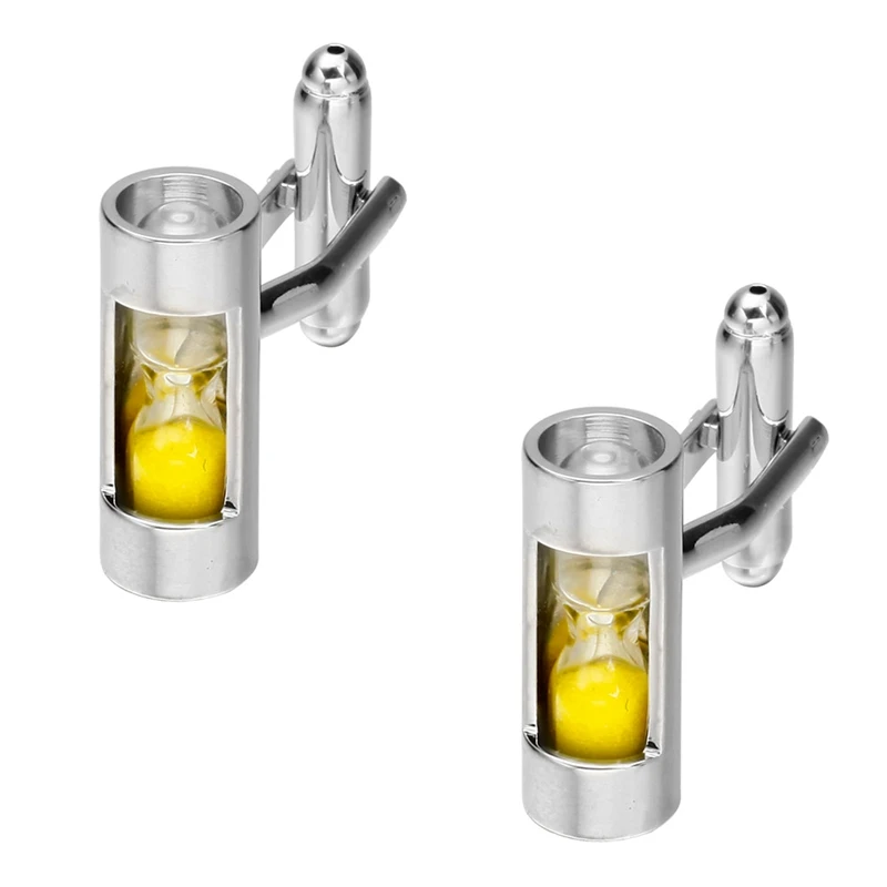 MeMolissa Novelty Cylinder Cufflinks 18 Designs Hourglass/Pen/Bullet Fashion Cufflinks for Men\'s High Quality Fine Jewelry