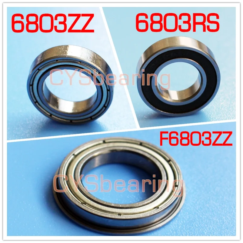 S6803ZZ S6803RS 17x26x5mm 6803ZZ 61803 ZZ F6803ZZ Flange Bike Ball Bearing