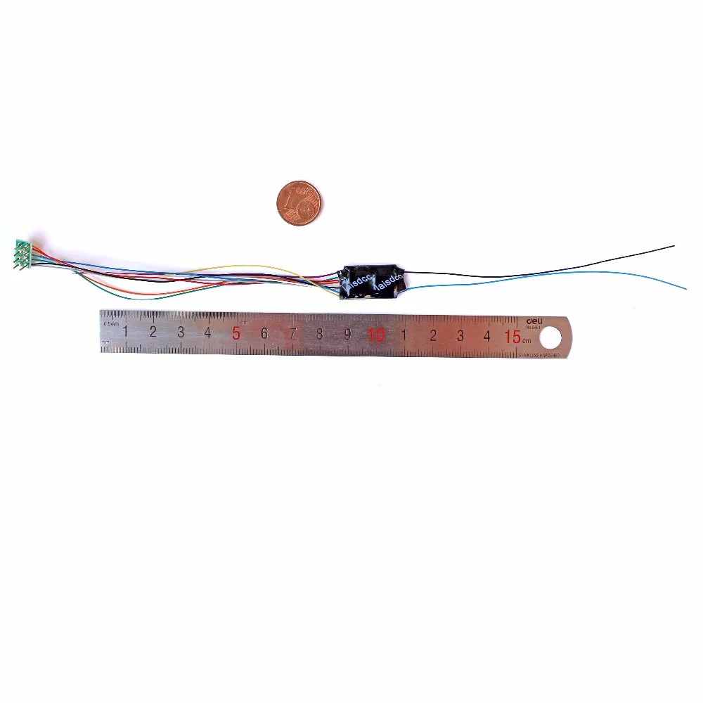 Dekodery NEM652 Dcc Mibole Loco do modeli pociągów w skali HO 870021   Z przewodami Stay Alive / marka LaisDcc / seria KungFu
